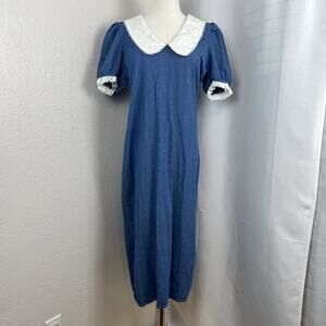 Anthropologie Porridge Midi Dress Womens Small Prairie Cottagecore Victorian